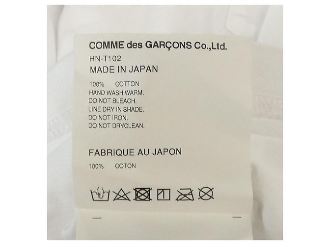 Comme des Garcons Homme T-shirt Blanco - vista 3