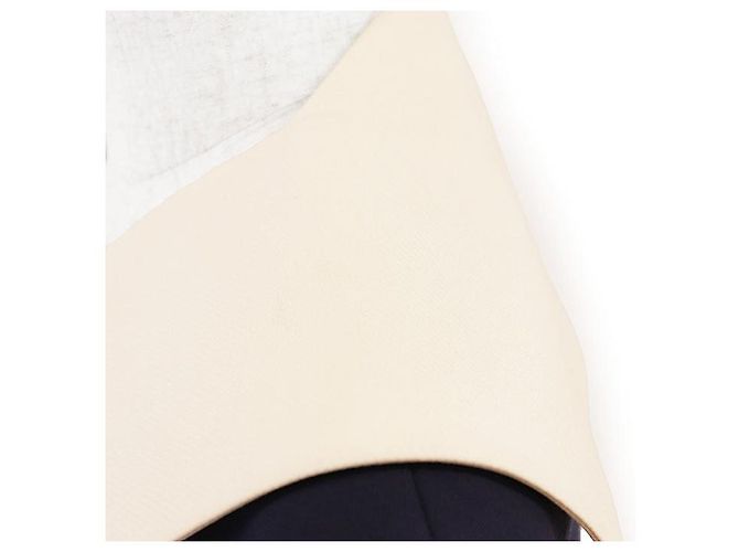 Miu Miu Virgin Wool Tailored Jacket Blue Cream Navy blue - view 12