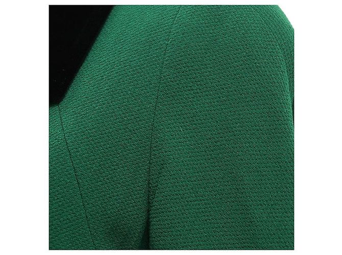 Abrigo largo de lana Chanel Boutique Negro Verde - vista 4