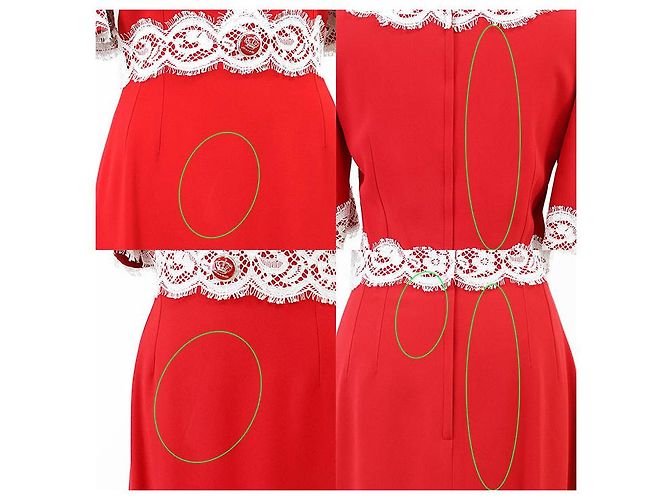Dolce & Gabbana Vestido Dolce&Gabbana de rayón, acetato y algodón Roja - vista 10