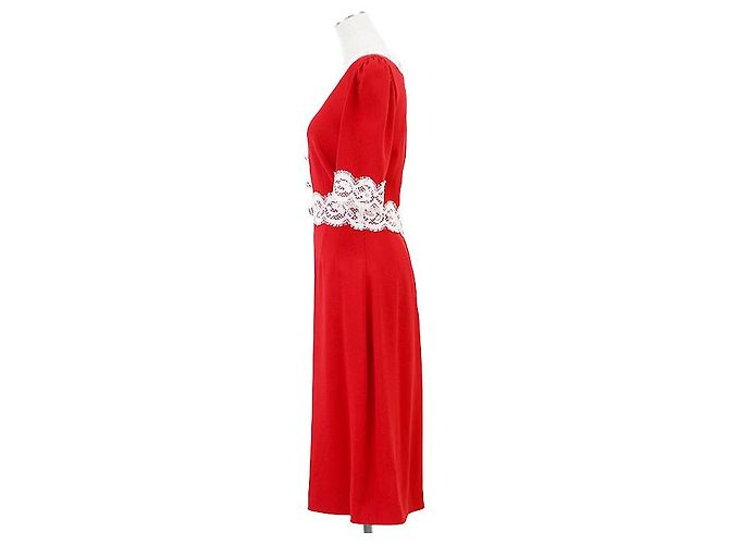 Dolce & Gabbana Vestido Dolce&Gabbana de rayón, acetato y algodón Roja - vista 5