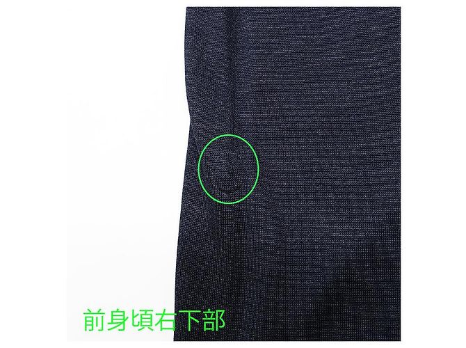 Hermès Robe en maille de soie Hermes Bleu Bleu Marine - vue 8