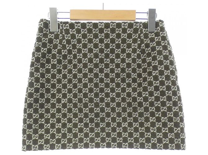 Gonna Gucci Verde Khaki Cachi - vista 2