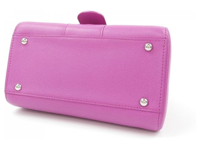 Borsa a mano Delvaux Mini Bag Rosa in pelle - vista 4
