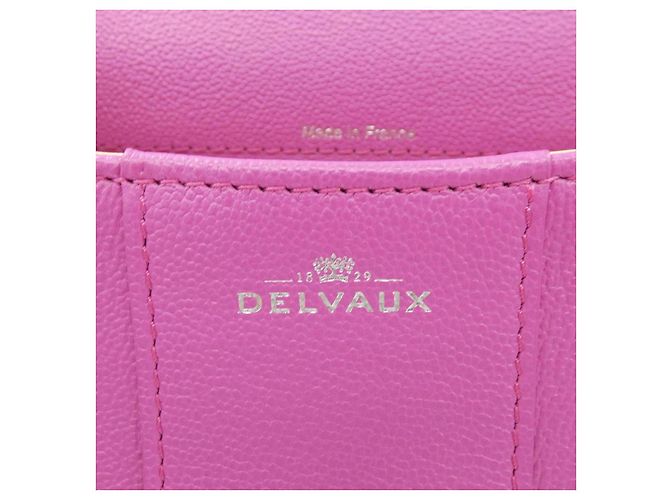 Borsa a mano Delvaux Mini Bag Rosa in pelle - vista 5