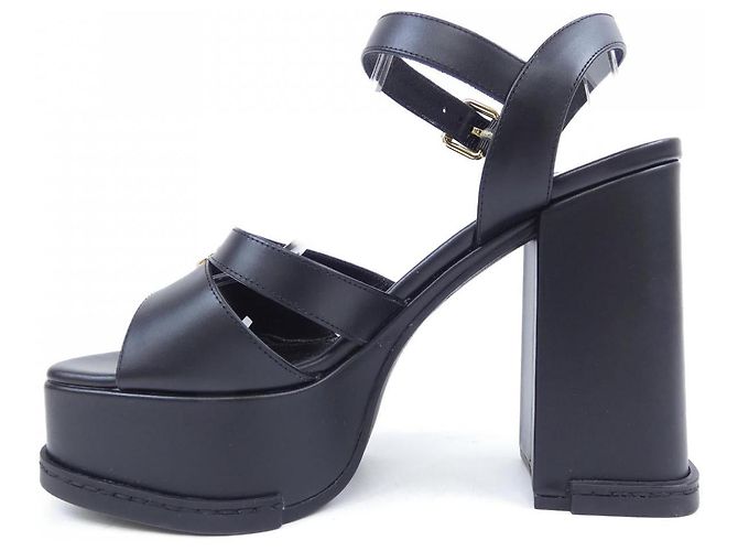 Louis Vuitton Maya Leder-Sandalen Schwarz - Ansicht 2