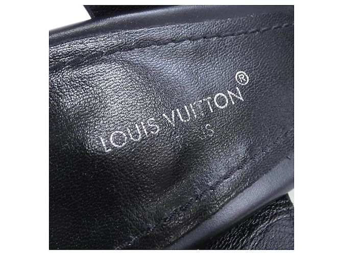 Louis Vuitton Maya Leder-Sandalen Schwarz - Ansicht 6