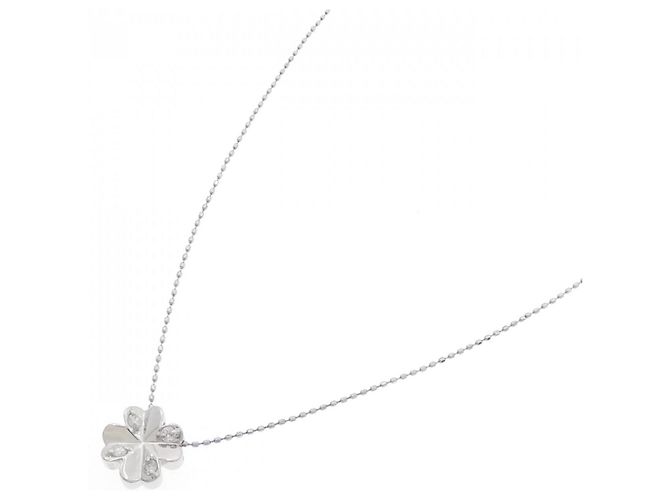 Autre Marque Colar Clover em Pt900/Pt850 com diamantes Prata - vista 2