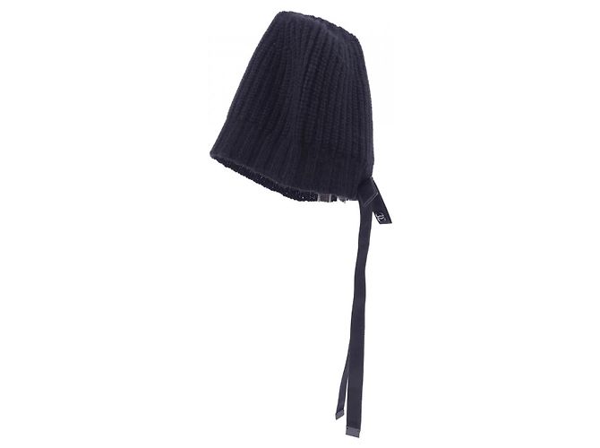 Berretto in maglia Chanel AAA421B18106 100% Cashmere Nero - vista 2