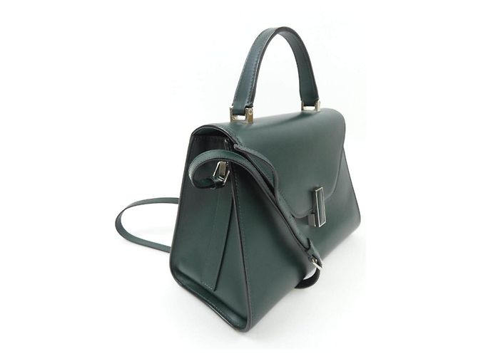 Bolso de mano Valextra ISIDE de cuero verde - vista 2