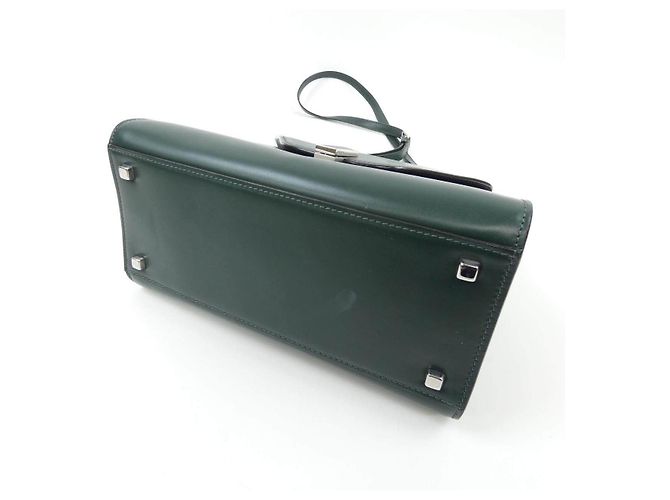 Bolso de mano Valextra ISIDE de cuero verde - vista 4
