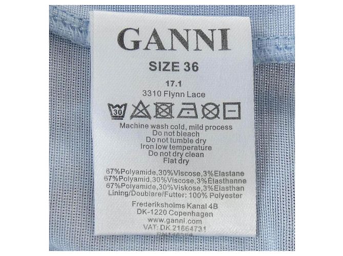 Autre Marque Abito GANNI Marrone Blu - vista 3