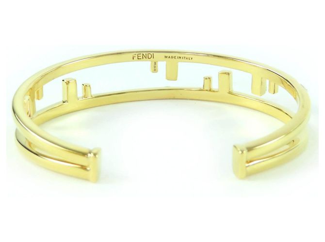 Bangles Fendi First motivo FF D'oro - vista 4