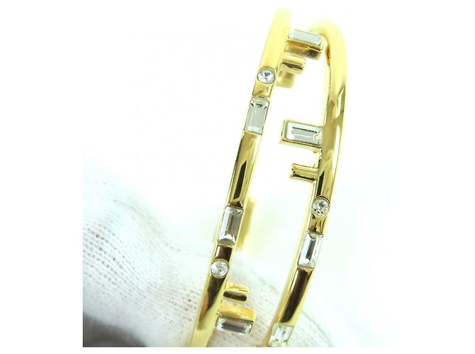 Bangles Fendi First motivo FF D'oro - vista 6