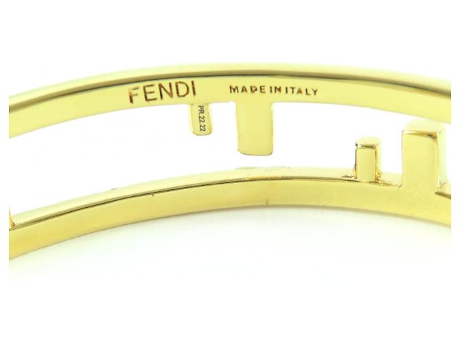Bangles Fendi First motivo FF D'oro - vista 7