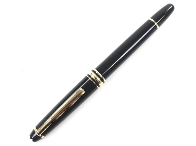 Montblanc Meisterstück 14K Füllfederhalter Schwarz - Ansicht 2