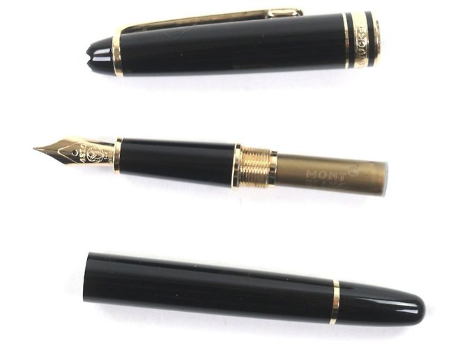 Montblanc Meisterstück 14K Füllfederhalter Schwarz - Ansicht 3