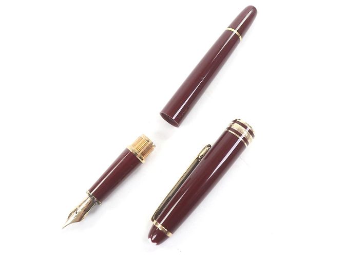 Penna stilografica MONTBLANC Meisterstück 14K Marrone D'oro Bordò - vista 3