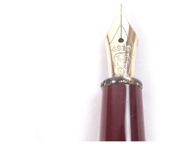 Penna stilografica MONTBLANC Meisterstück 14K Marrone D'oro Bordò - vista 4