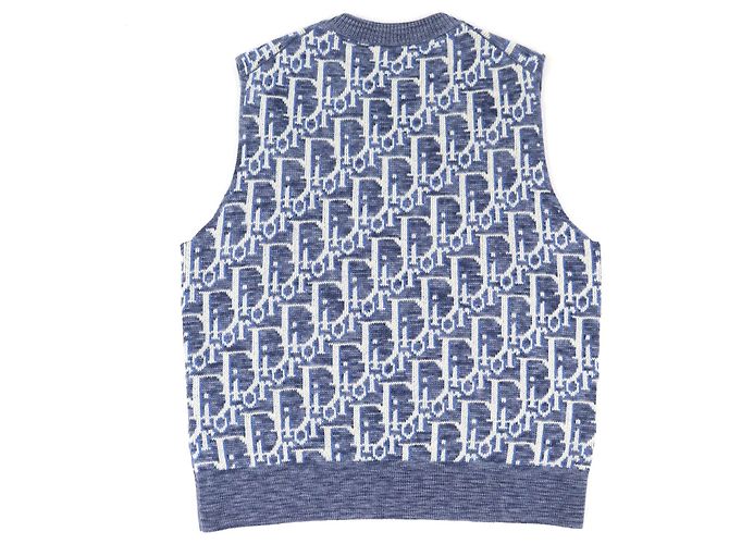 Autre Marque Malha de lã Dior Oblique Azul - vista 2
