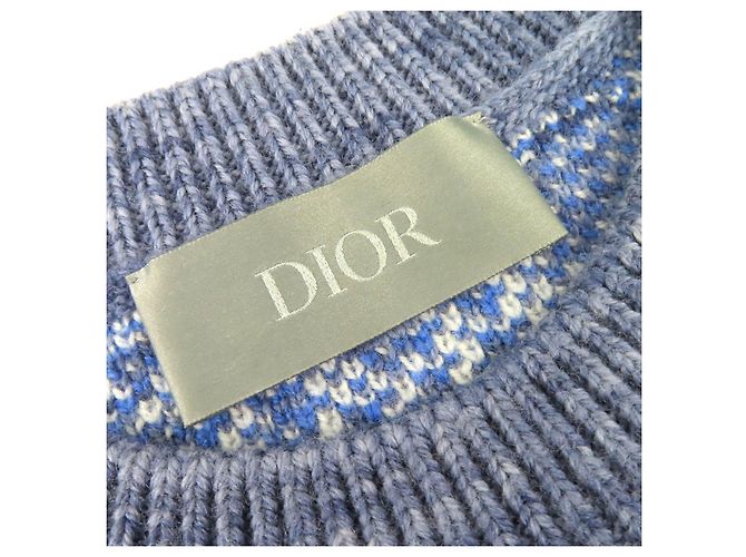 Autre Marque Malha de lã Dior Oblique Azul - vista 4