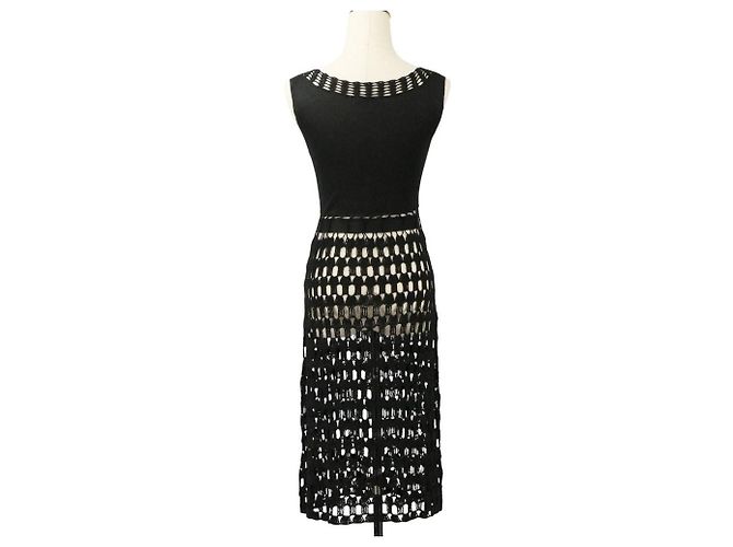 Autre Marque VIVIENNE TAM Strick 2way Ensemble Schwarz - Ansicht 10