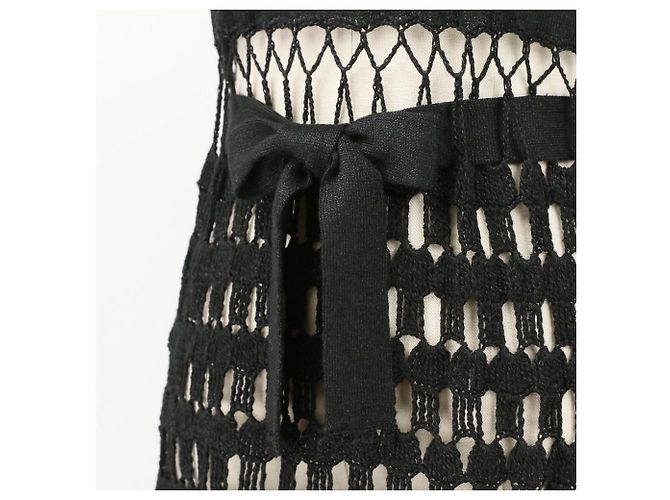 Autre Marque VIVIENNE TAM Strick 2way Ensemble Schwarz - Ansicht 11