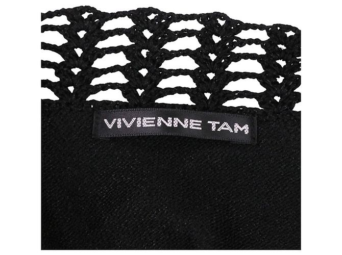 Autre Marque VIVIENNE TAM Strick 2way Ensemble Schwarz - Ansicht 12