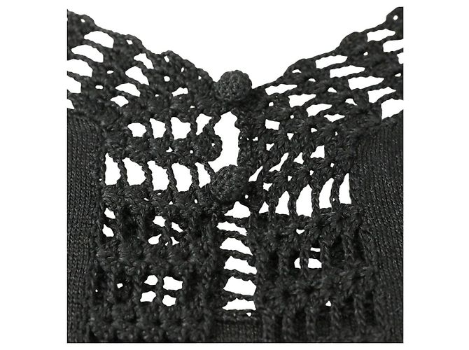 Autre Marque VIVIENNE TAM Strick 2way Ensemble Schwarz - Ansicht 5