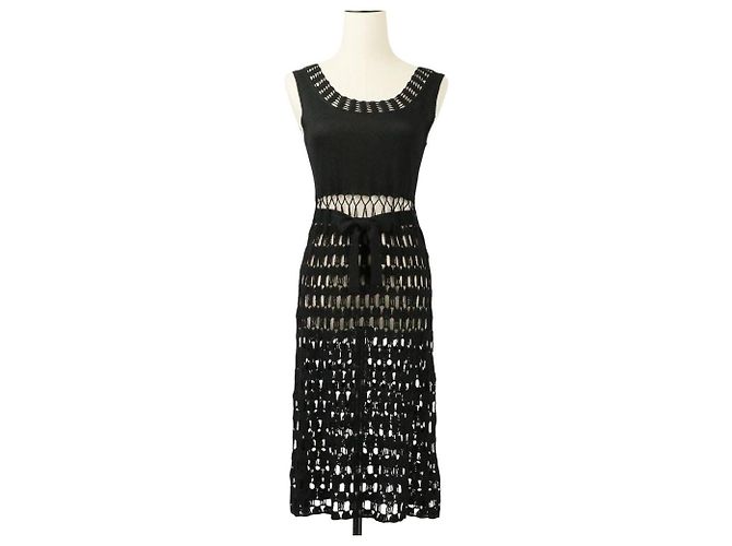 Autre Marque VIVIENNE TAM Strick 2way Ensemble Schwarz - Ansicht 7