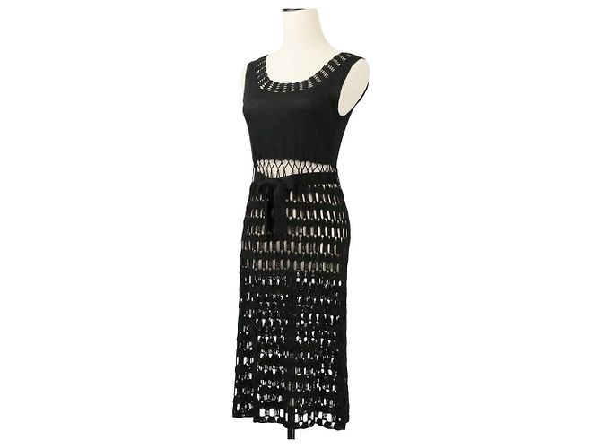 Autre Marque VIVIENNE TAM Strick 2way Ensemble Schwarz - Ansicht 8