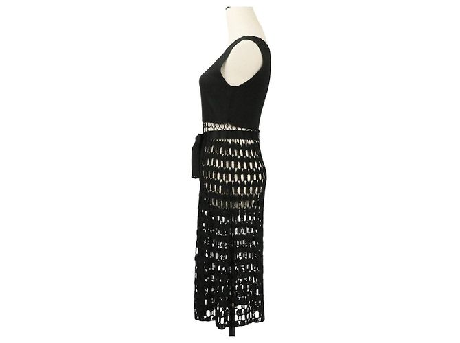 Autre Marque VIVIENNE TAM Strick 2way Ensemble Schwarz - Ansicht 9