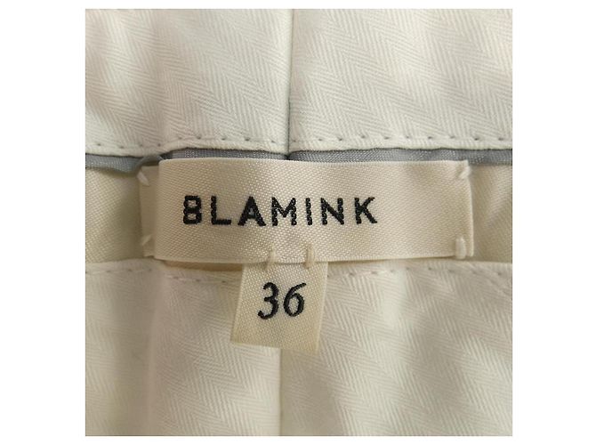 Autre Marque Pantaloni Blamink in misto seta Beige Verde - vista 4