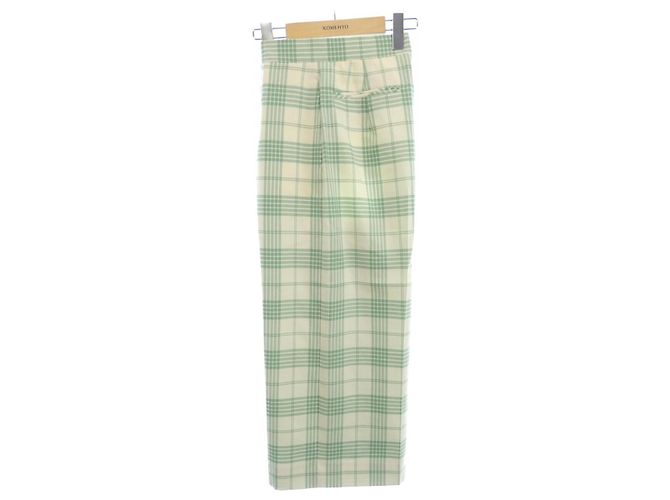 Autre Marque Pantaloni Blamink in misto seta Beige Verde - vista 5