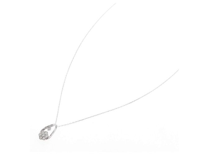 Autre Marque Collana in oro bianco Au750 e diamanti Argento - vista 2