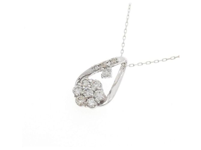 Autre Marque Collana in oro bianco Au750 e diamanti Argento - vista 3