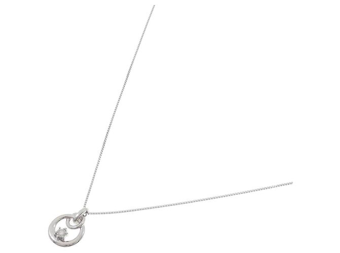 Autre Marque Collana in oro bianco Au750 e diamanti Argento - vista 2