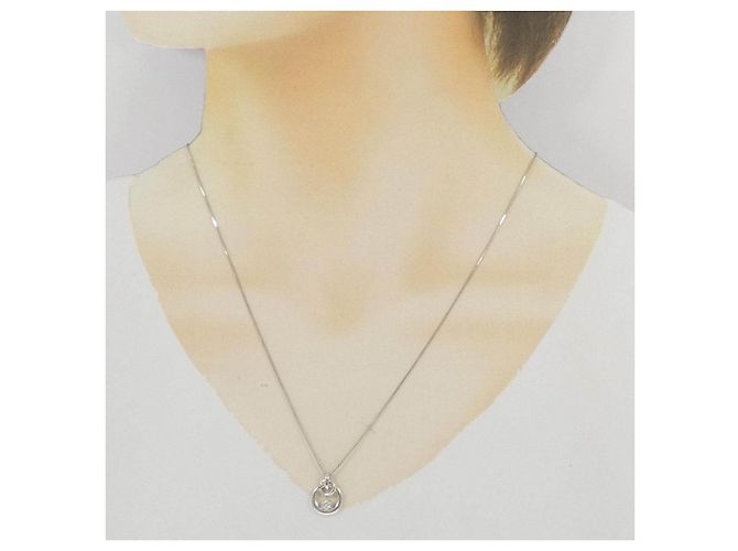 Autre Marque Collana in oro bianco Au750 e diamanti Argento - vista 6