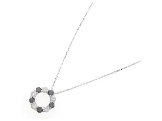 Autre Marque Collana in oro bianco Au750 e diamanti Argento - vista 2