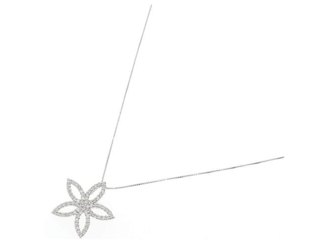 Autre Marque Collana di diamanti K14WG K10WG Argento - vista 2