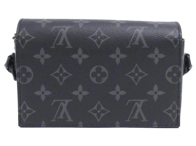 Louis Vuitton Monogram Eclipse Steamer Wearable Wallet Schultertasche Schwarz - Ansicht 2