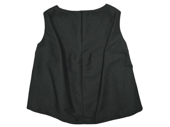 Top sem mangas cocoon Marni em COTTON CADY Preto - vista 2