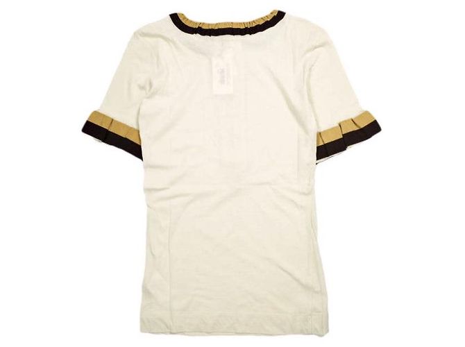 Camiseta de algodón Dries Van Noten HAPPY TAPE Beige Crudo - vista 2