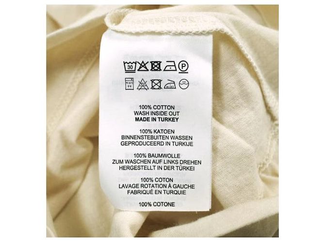 Camiseta de algodón Dries Van Noten HAPPY TAPE Beige Crudo - vista 9