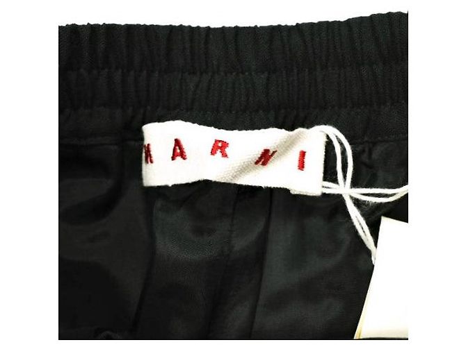 Pantalones Marni de lana tropical Negro - vista 10
