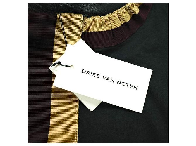 Camiseta de algodón Dries Van Noten HAPPY TAPE Azul Azul marino - vista 4
