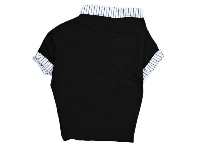 Dries Van Noten HENESSA 8603 Camiseta de algodón Negro - vista 2