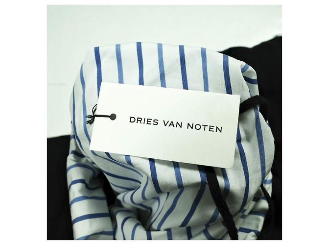 Dries Van Noten HENESSA 8603 Camiseta de algodón Negro - vista 4