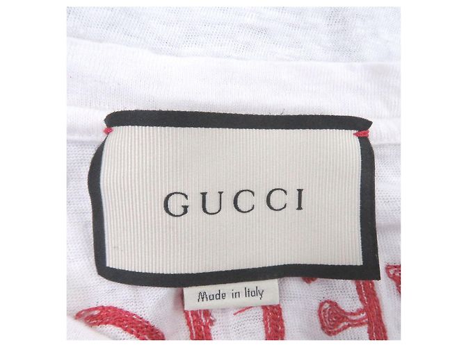 Camiseta de lino Gucci con estampado japonés Shisa Blanco - vista 5