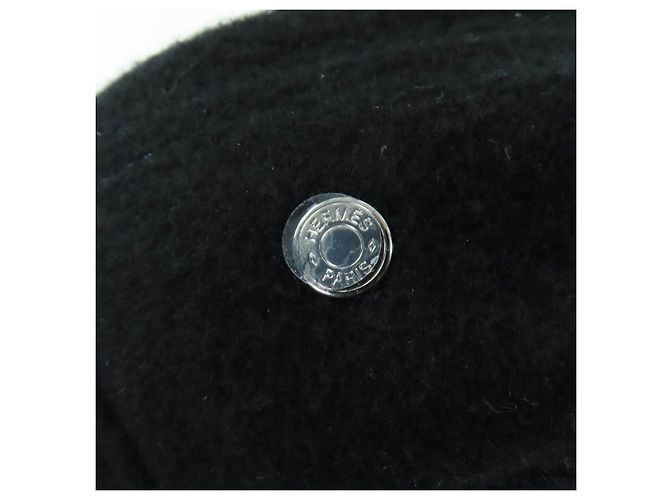 Basco Hermès Saint Honor Serie Metal in Cashmere Nero Silver hardware - vista 7